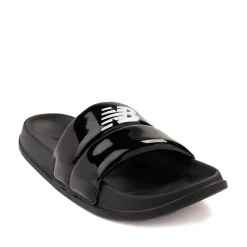 Womens New Balance 200 Puffy Slide Sandal - Black