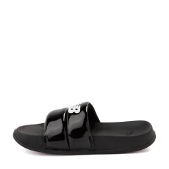 Womens New Balance 200 Puffy Slide Sandal - Black
