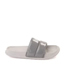 Womens New Balance 200 Puffy Slide Sandal - Slate