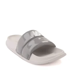 Womens New Balance 200 Puffy Slide Sandal - Slate