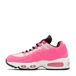 Womens Nike Air Max 95 Big Bubble Athletic Shoe - Pink Glow / Metallic Silver / Off Noir
