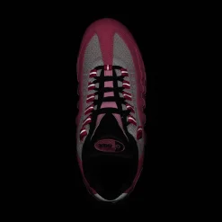 Womens Nike Air Max 95 Big Bubble Athletic Shoe - Pink Glow / Metallic Silver / Off Noir