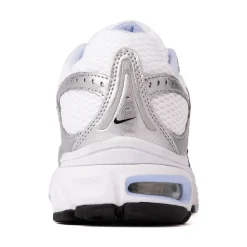 Womens Nike Air Max Moto 2K Athletic Shoe - White / Metallic Silver / Black / Hydrogen Blue