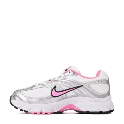 Womens Nike Air Max Moto 2K Athletic Shoe - White / Metallic Silver / Black / Pink Spell