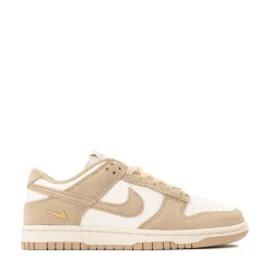 Womens Nike Dunk Low Athletic Shoe - Sail / White / Metallic Gold / Linen