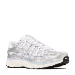Womens Nike P-6000 Athletic Shoe - Metallic White / Metallic Silver / Blue Tint / Sail