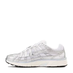 Womens Nike P-6000 Athletic Shoe - Metallic White / Metallic Silver / Blue Tint / Sail