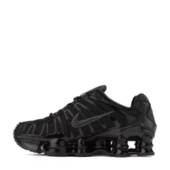 Womens Nike Shox TL Athletic Shoe - Black / Metallic Hematite / Max Orange / Black