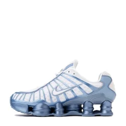 Womens Nike Shox TL Athletic Shoe - White / Work Blue
