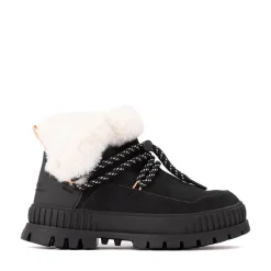 Womens Palladium Pallashock Lo Hiver Sneaker - Black