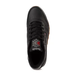 Womens Reebok Classic Leather Athletic Shoe - Black / Gum
