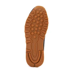 Womens Reebok Classic Leather Athletic Shoe - Black / Gum