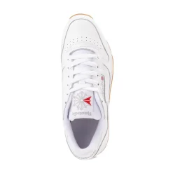 Womens Reebok Classic Leather Athletic Shoe - White / Gum