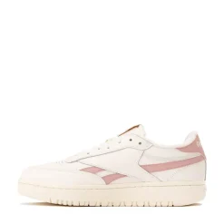 Womens Reebok Club C Double Athletic Shoe - Chalk / Smokey Rose