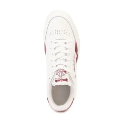 Womens Reebok Club C Double Revenge Athletic Shoe - Chalk / Classic Burgundy