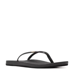 Womens Reef Cushion Slim Sandal - Black
