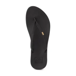 Womens Reef Cushion Slim Sandal - Black
