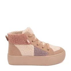 Womens Rocket Dog Flair Patchwork Platform Casual Shoe - Natural