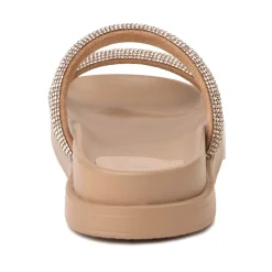 Womens Rocket Dog Sparkle Slide Sandal - Camel