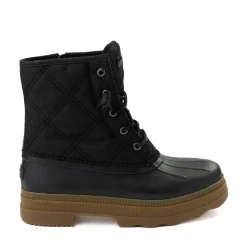 Womens Sperry Saltwater 2.0 Textile Duck Boot - Black