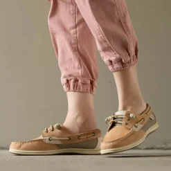 Womens Sperry Songfish Boat Shoe - Linen / Oat