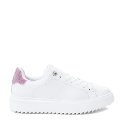 Womens Steve Madden Charlie Rhinestone Sneaker - White / Pink