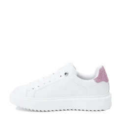 Womens Steve Madden Charlie Rhinestone Sneaker - White / Pink