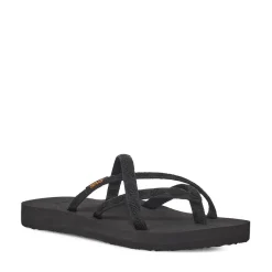 Womens Teva Olowahu Flip-Flop - Black