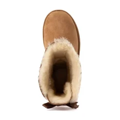 Womens UGG® Bailey Bow II Boot - Chestnut