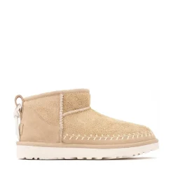 Womens UGG® Classic Ultra Mini Biarritz Boot - Mustard Seed