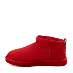 Womens UGG® Classic Ultra Mini Boot - Ribbon Red