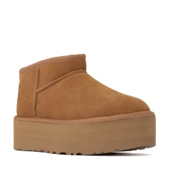 Womens UGG® Classic Ultra Mini Platform Boot - Chestnut