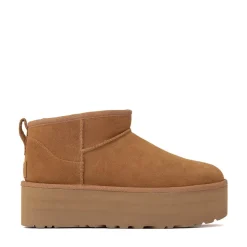Womens UGG® Classic Ultra Mini Platform Boot - Chestnut
