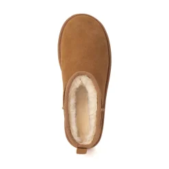 Womens UGG® Classic Ultra Mini Platform Boot - Chestnut