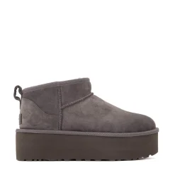 Womens UGG® Classic Ultra Mini Platform Boot - Dark Grey