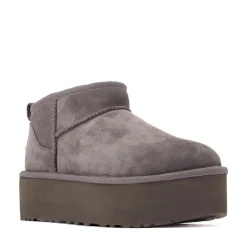Womens UGG® Classic Ultra Mini Platform Boot - Dark Grey