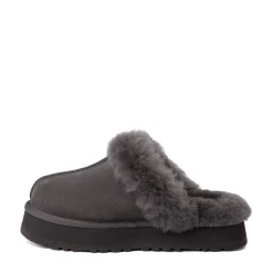 Womens UGG® Disquette Platform Clog - Charcoal