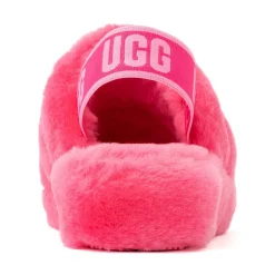 Womens UGG® Fluff Yeah Slide - Deep Coral