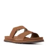 Womens UGG® GoldenGaze Slide Sandal - Dark Chestnut