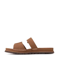 Womens UGG® GoldenGaze Slide Sandal - Dark Chestnut