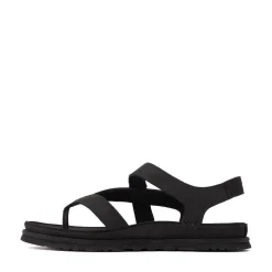 Womens UGG® GoldenGaze Toe Post Sandal - Black