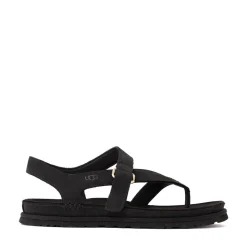 Womens UGG® GoldenGaze Toe Post Sandal - Black