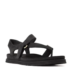 Womens UGG® GoldenGaze Toe Post Sandal - Black