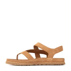 Womens UGG® GoldenGaze Toe Post Sandal - Chestnut