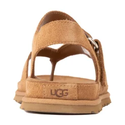 Womens UGG® GoldenGaze Toe Post Sandal - Chestnut