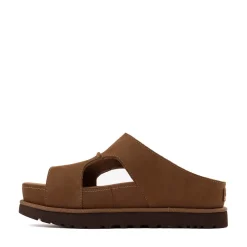 Womens UGG® Goldenstar Hi Cutout Slide - Dark Chestnut