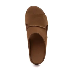 Womens UGG® Goldenstar Hi Cutout Slide - Dark Chestnut