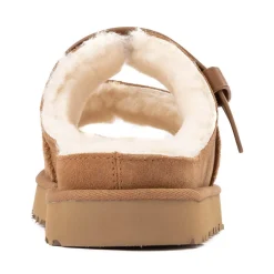 Womens UGG® Greenport Strap Slide Sandal - Chestnut