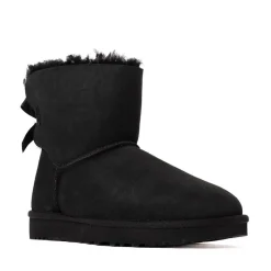Womens UGG® Mini Bailey Bow II Boot - Black