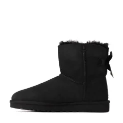Womens UGG® Mini Bailey Bow II Boot - Black